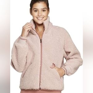 Joylab full zip fleece & sherpa jacket